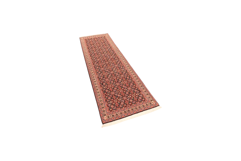 Tabriz 50 Raj · Handgeknüpft – Schwarz, 205x69 cm