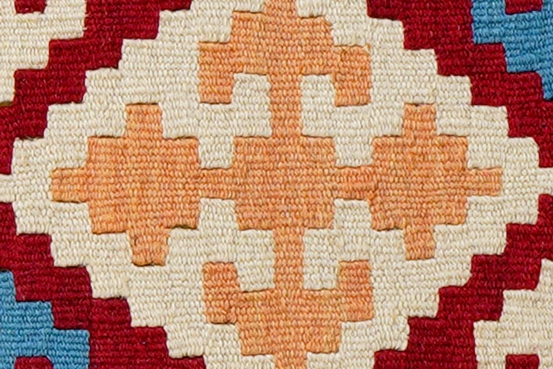 Kelim Gashgai · Handgewebt – Rot, 67x42 cm