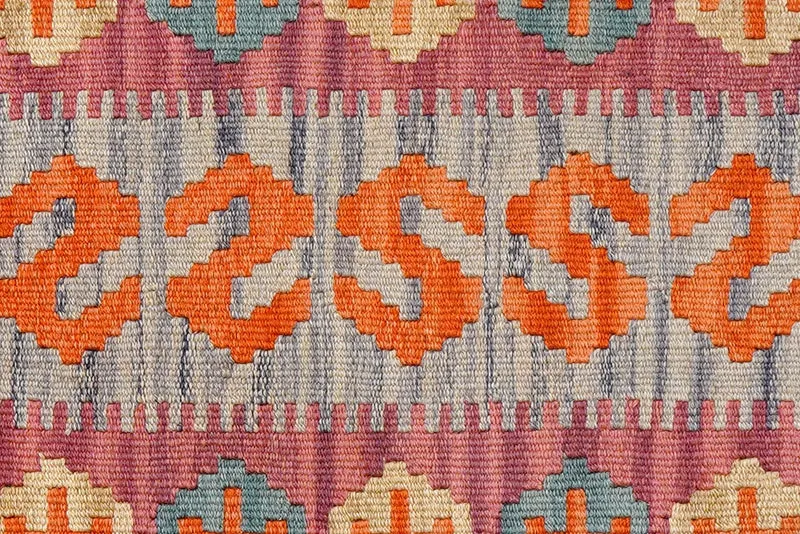 Kelim Gashgai · Handgewebt – Rosa, 90x65 cm
