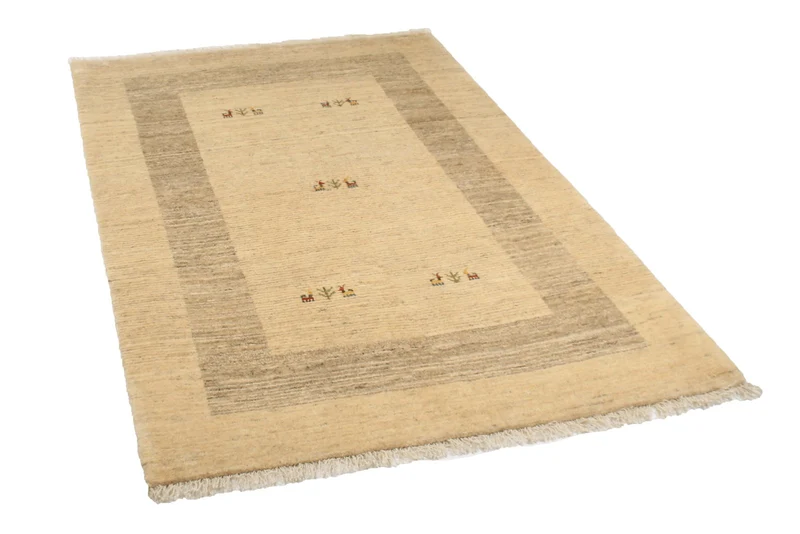 Gabbeh Sonnat · Handgeknüpft – Beige, 182x122 cm