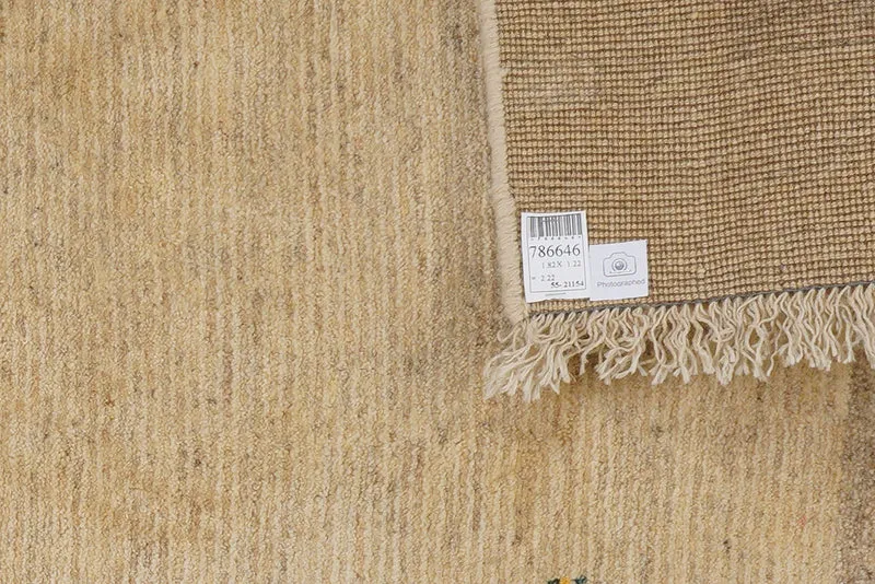 Gabbeh Sonnat · Handgeknüpft – Beige, 182x122 cm