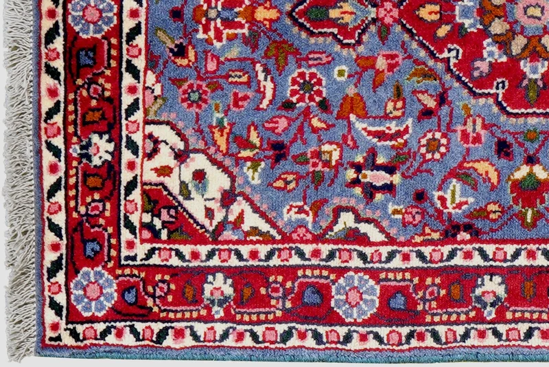 Dardjazin · Handgeknüpft – Blau, 85x56 cm