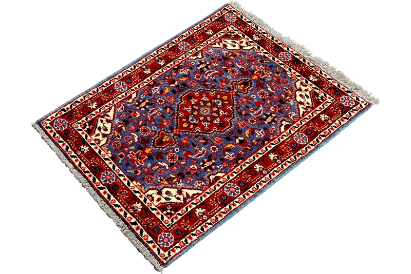 Dardjazin · Handgeknüpft – Blau, 85x56 cm