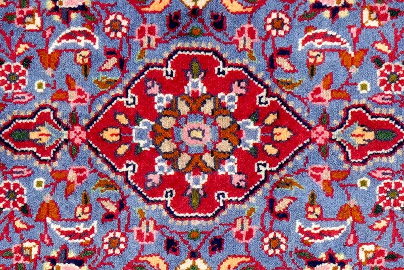 Dardjazin · Handgeknüpft – Blau, 85x56 cm