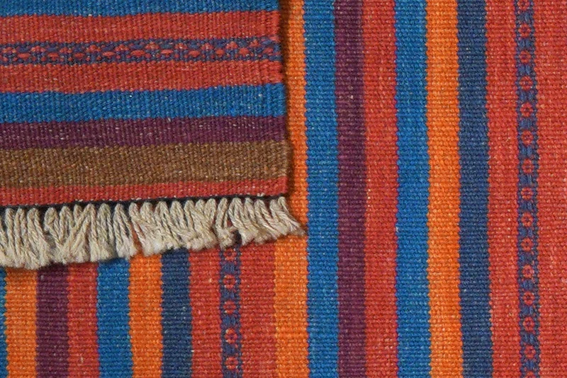 Kelim Gashgai · Handgewebt – Bunt, 196x58 cm