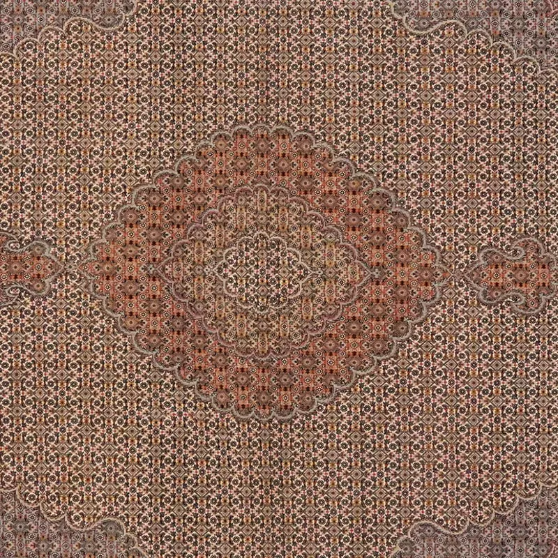 Tabriz 50 Raj · Handgeknüpft – Braun, 298x204 cm