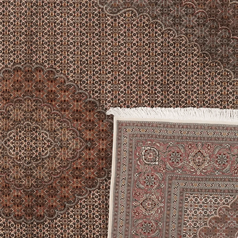 Tabriz 50 Raj · Handgeknüpft – Braun, 298x204 cm