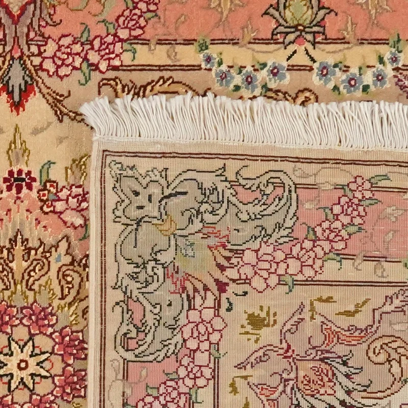 Tabriz 50 Raj · Handgeknüpft – Beige, 131x77 cm