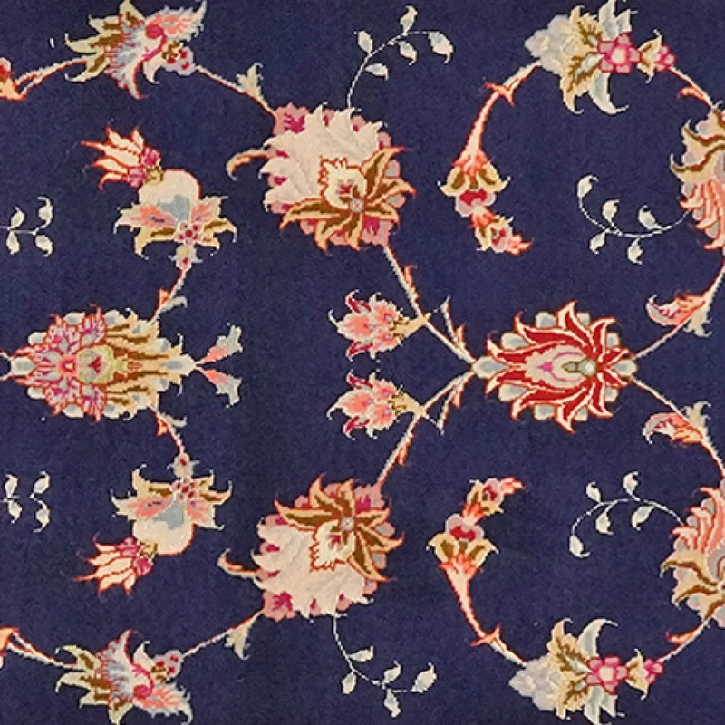 Tabriz 50 Raj · Handgeknüpft – Blau, 200x76 cm