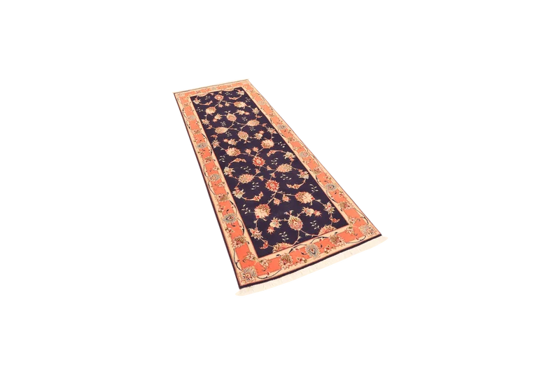 Tabriz 50 Raj · Handgeknüpft – Blau, 200x76 cm