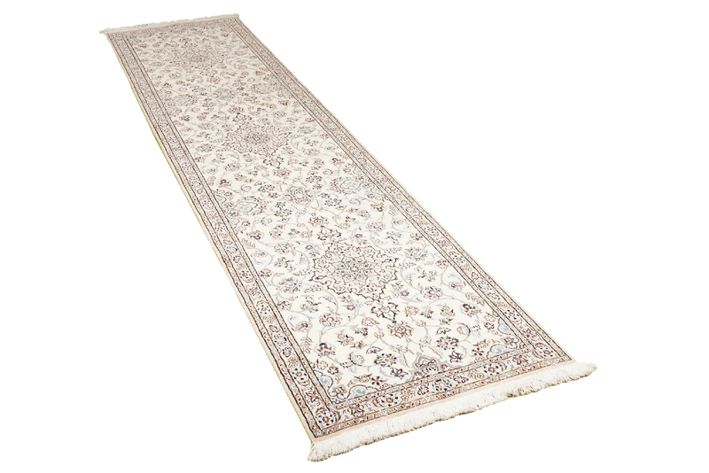 Nain 9La · Handgeknüpft – Beige, 307x71 cm