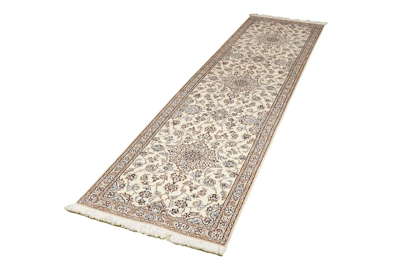 Nain 9La · Handgeknüpft – Beige, 307x71 cm