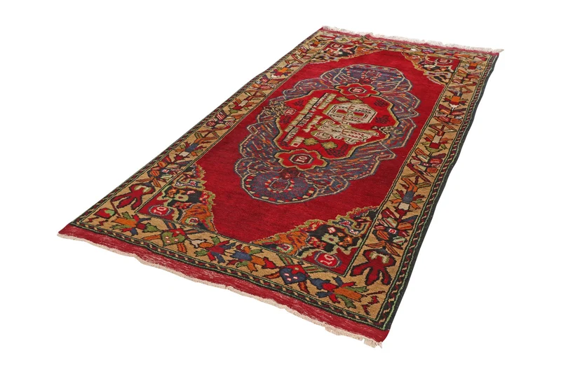 Kars · Handgeknüpft – Rot, 220x121 cm