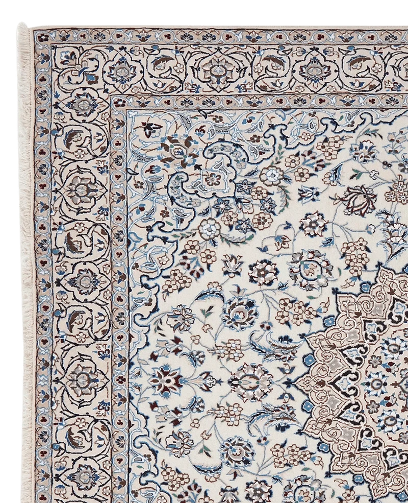 Nain 9La · Handgeknüpft – Beige, 210x195 cm