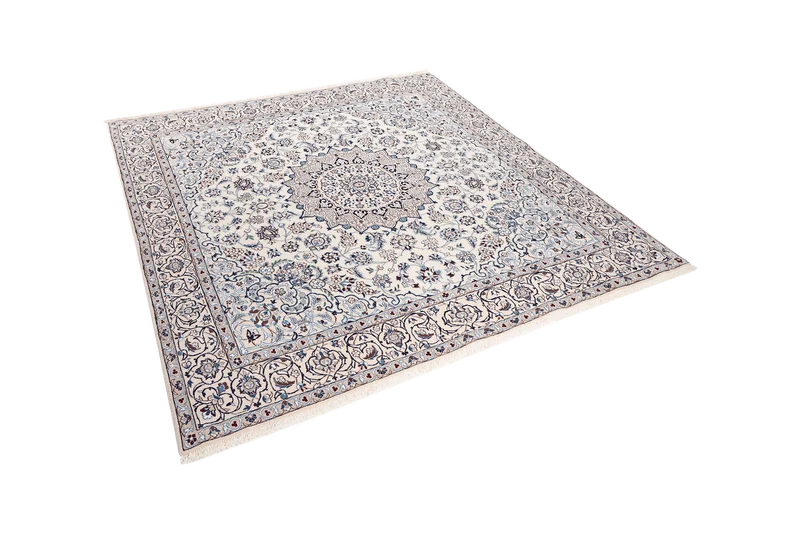Nain 9La · Handgeknüpft – Beige, 210x195 cm