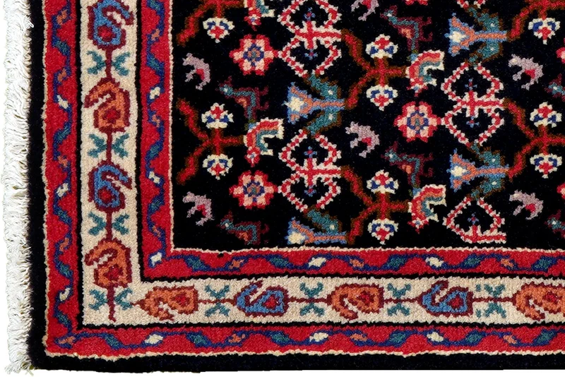 Hamadan · Handgeknüpft – Blau, 95x62 cm