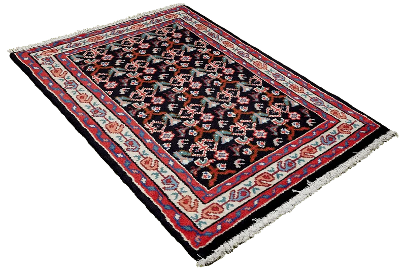 Hamadan · Handgeknüpft – Blau, 95x62 cm