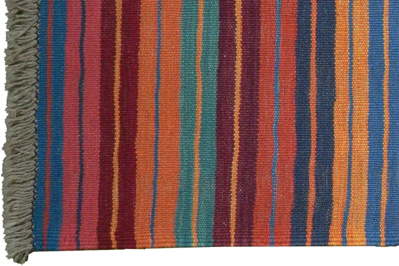 Kelim Gashgai · Handgewebt – Bunt, 204x62 cm