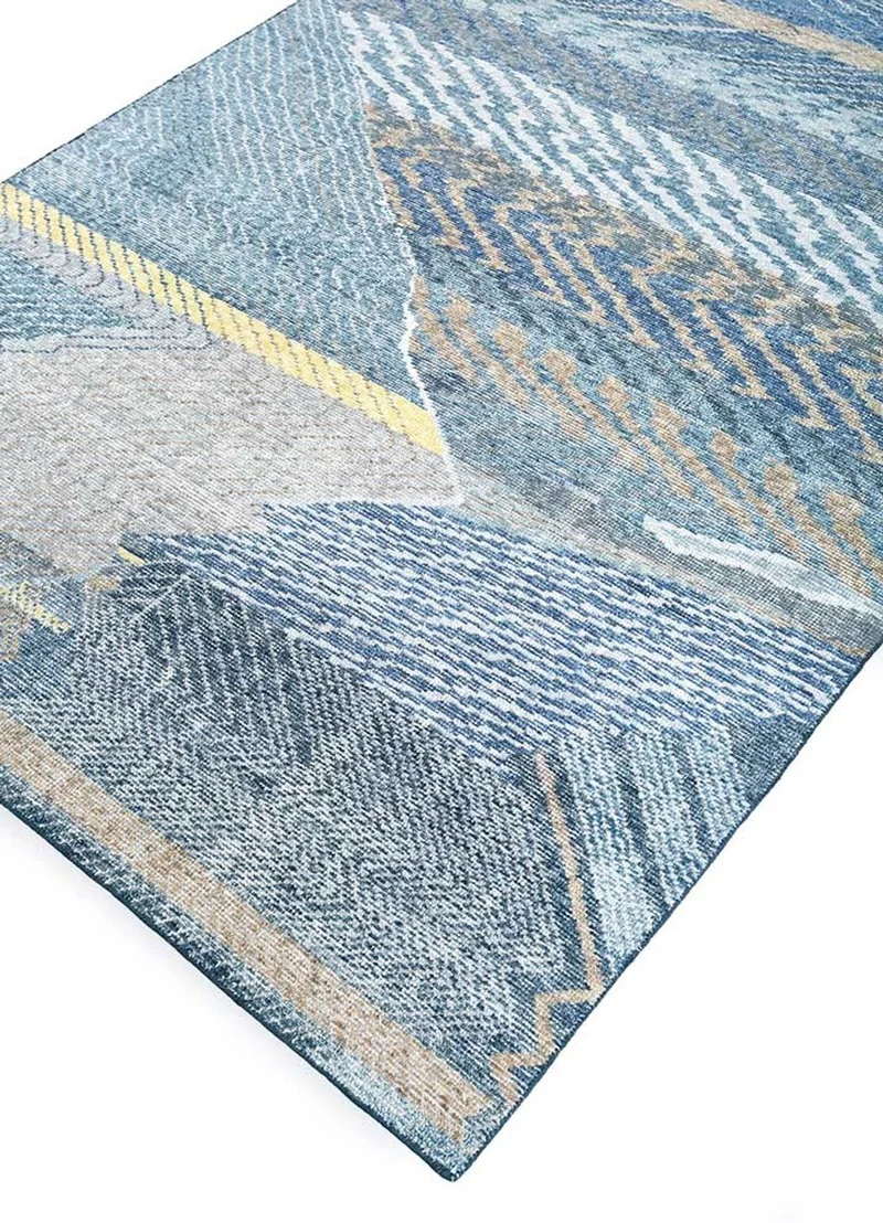 Wollteppich - 150 x 240 cm - dunkelblau