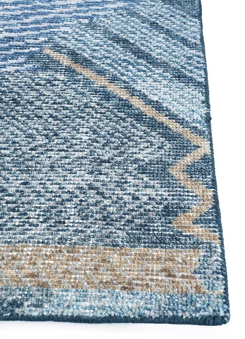 Wollteppich - 150 x 240 cm - dunkelblau