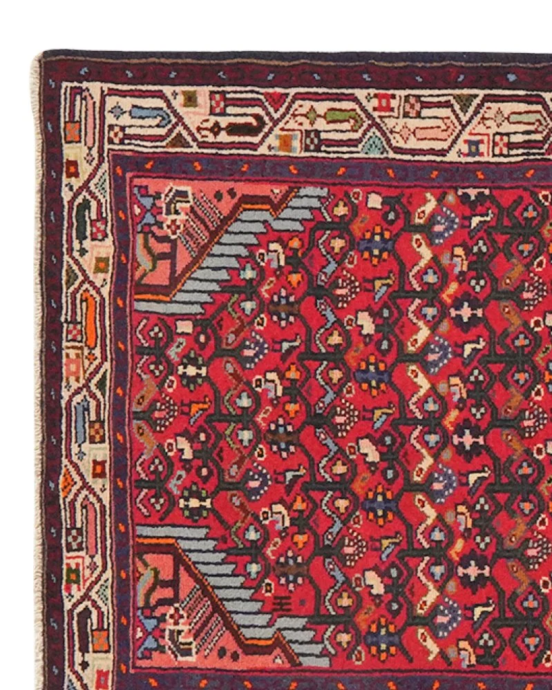 Assadabad · Handgeknüpft – Rot, 193x76 cm