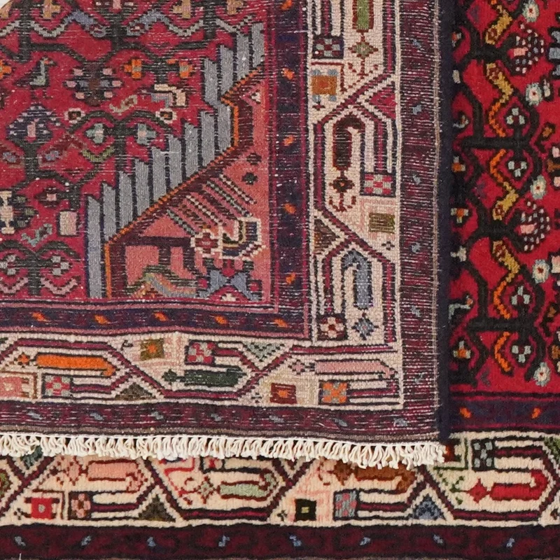 Assadabad · Handgeknüpft – Rot, 193x76 cm