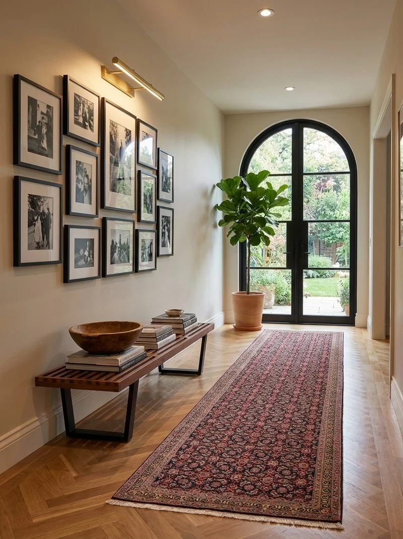 Tabriz 50 Raj · Handgeknüpft – Schwarz, 302x75 cm
