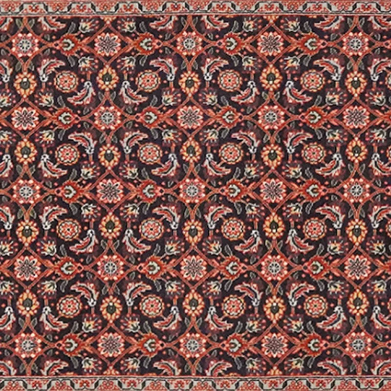 Tabriz 50 Raj · Handgeknüpft – Schwarz, 302x75 cm