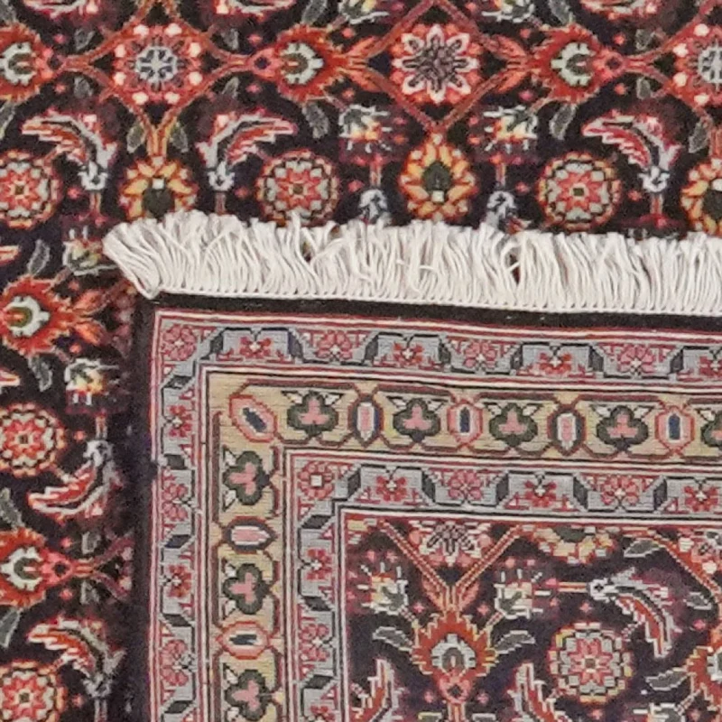 Tabriz 50 Raj · Handgeknüpft – Schwarz, 302x75 cm