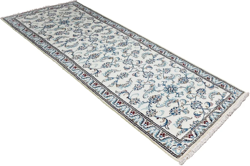 Nain 12La · Handgeknüpft – Beige, 286x78 cm