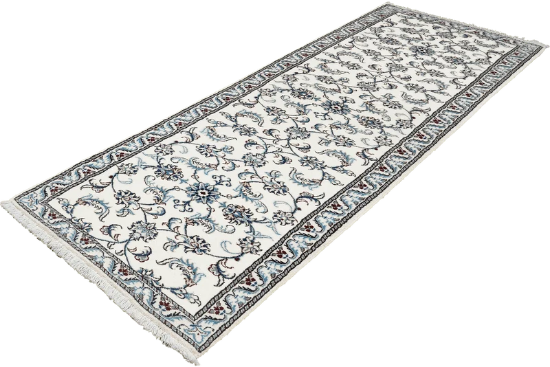 Nain 12La · Handgeknüpft – Beige, 286x78 cm