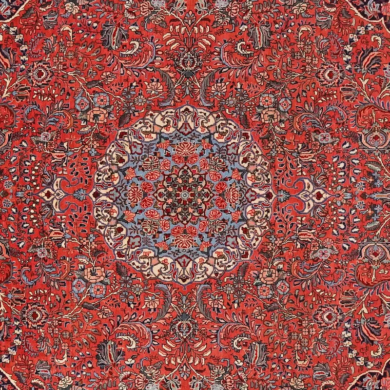 Bidjar · Handgeknüpft – Rot, 303x210 cm