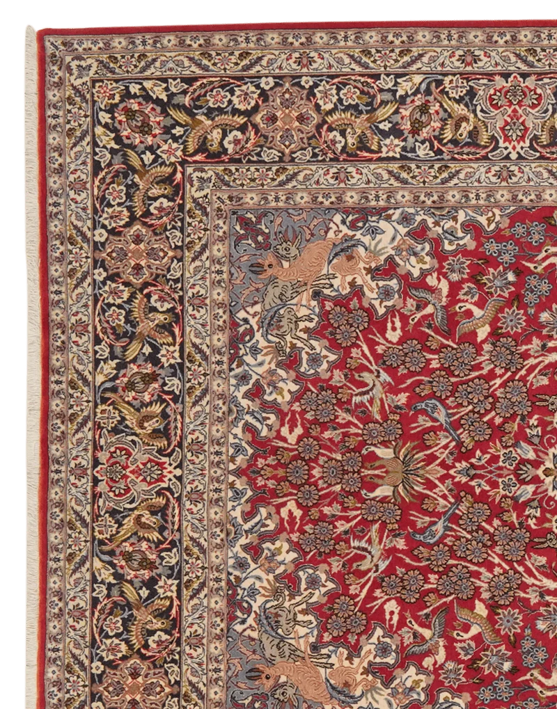 Isfahan · Handgeknüpft – Rot, 240x160 cm