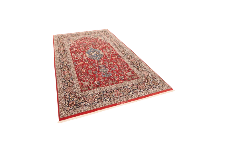 Isfahan · Handgeknüpft – Rot, 240x160 cm