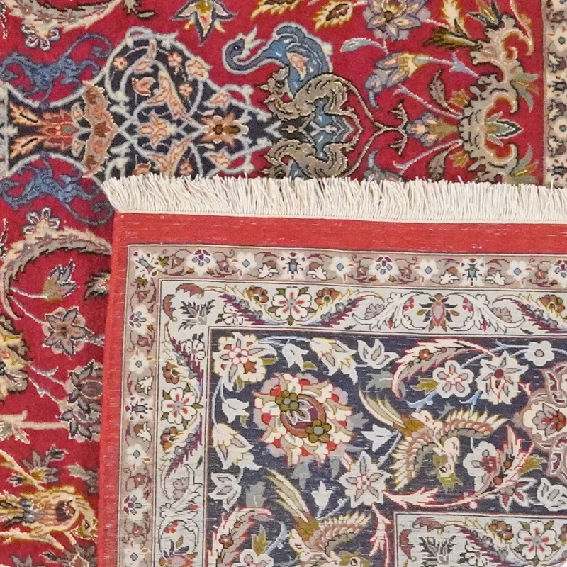 Isfahan · Handgeknüpft – Rot, 240x160 cm