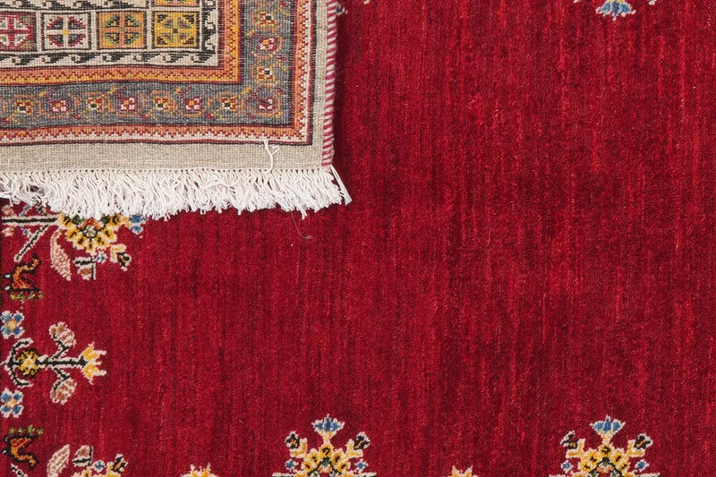 Rizbaf · Handgeknüpft – Rot, 213x133 cm