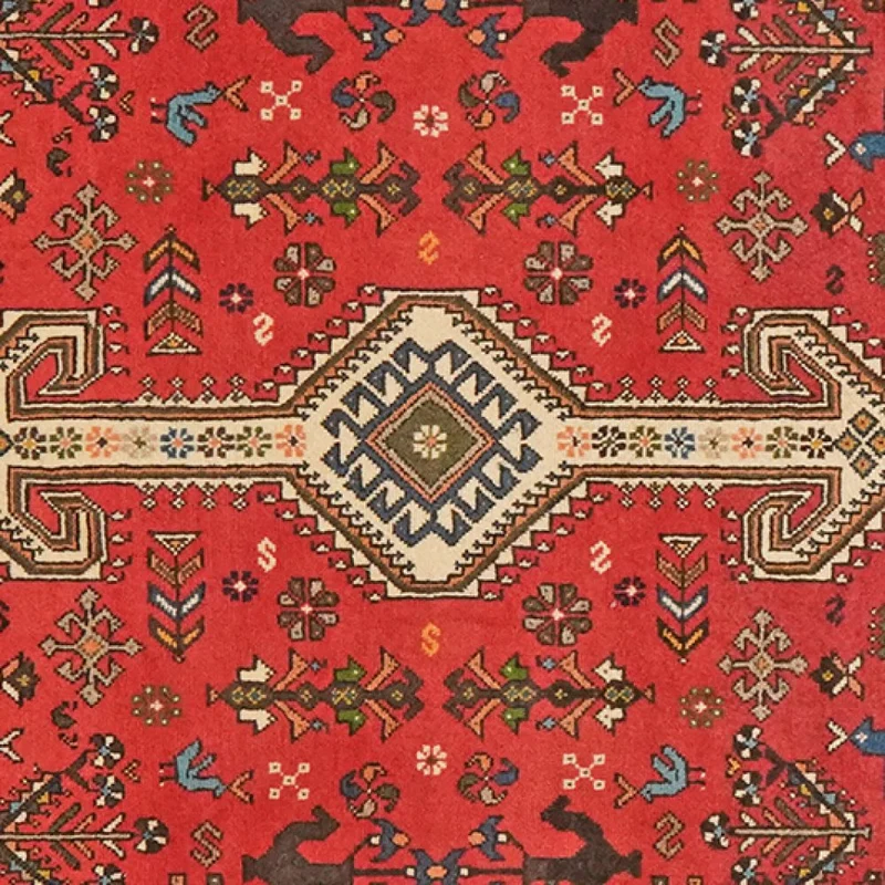 Nasrabad · Handgeknüpft – Rot, 146x100 cm