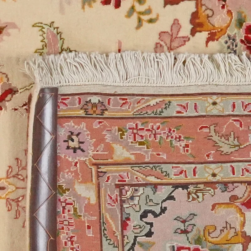 Tabriz 50 Raj · Handgeknüpft – Beige, 206x82 cm
