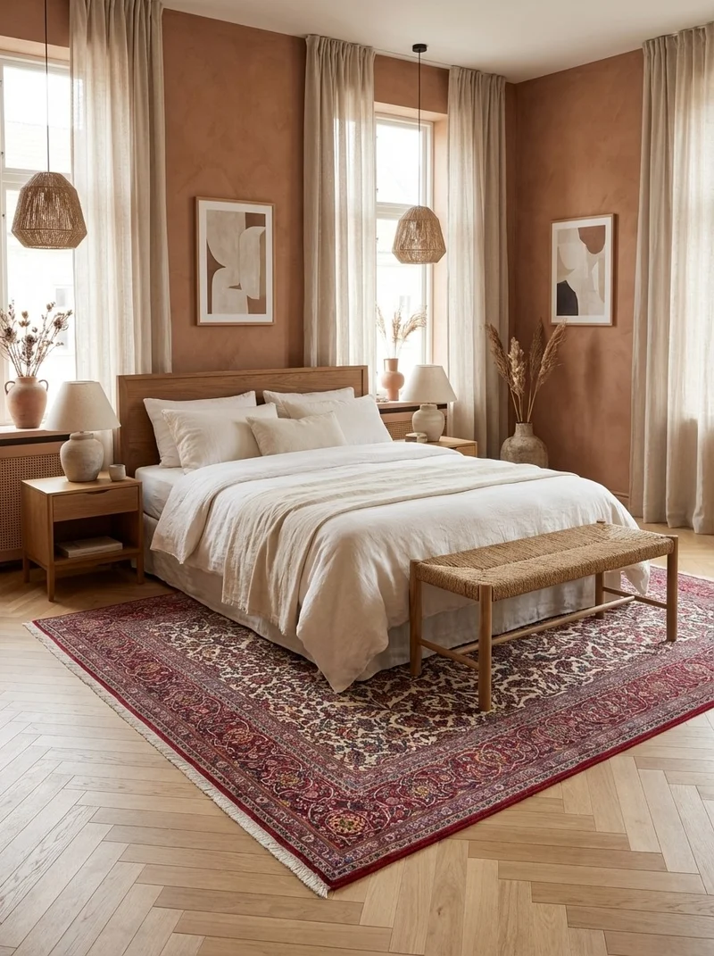 Kashan · Handgeknüpft – Beige, 325x225 cm