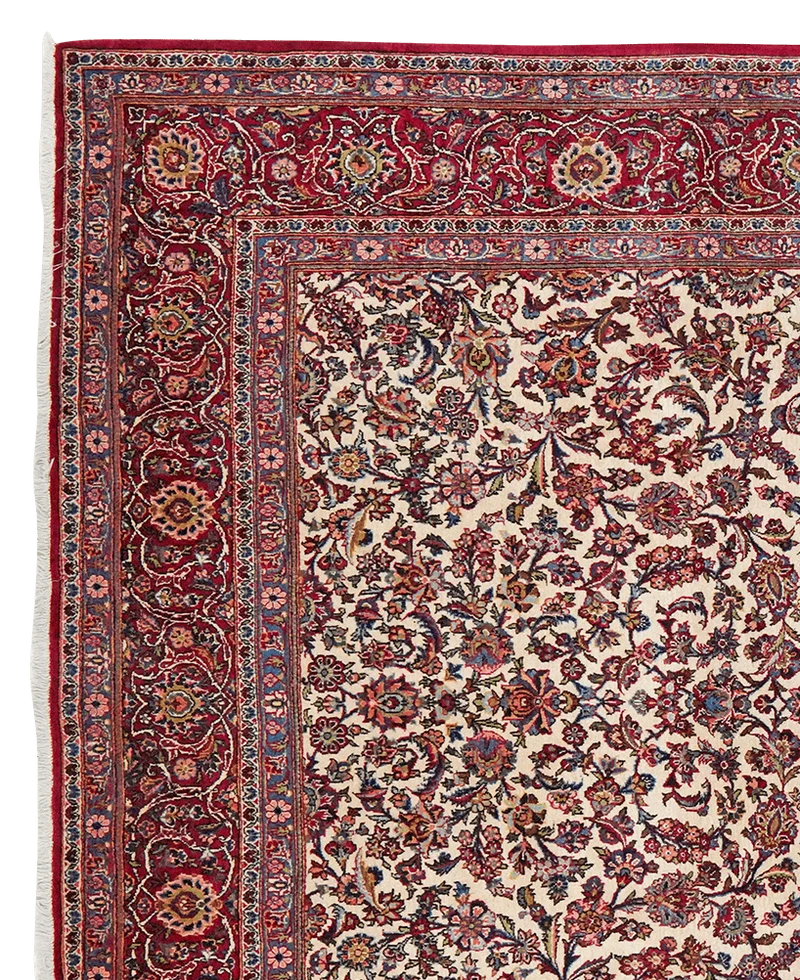 Kashan · Handgeknüpft – Beige, 325x225 cm