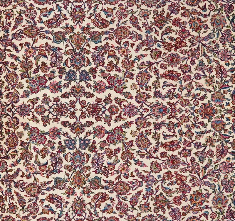 Kashan · Handgeknüpft – Beige, 325x225 cm