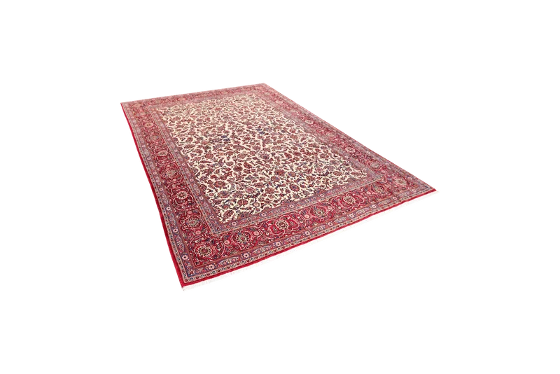 Kashan · Handgeknüpft – Beige, 325x225 cm