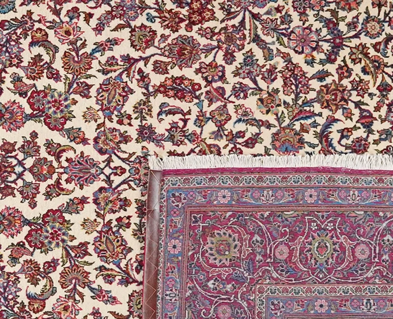 Kashan · Handgeknüpft – Beige, 325x225 cm