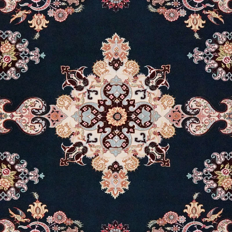 Tabriz 50 Raj · Handgeknüpft – Blau, 306x197 cm