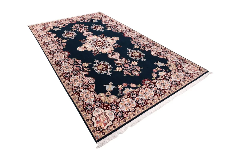 Tabriz 50 Raj · Handgeknüpft – Blau, 306x197 cm