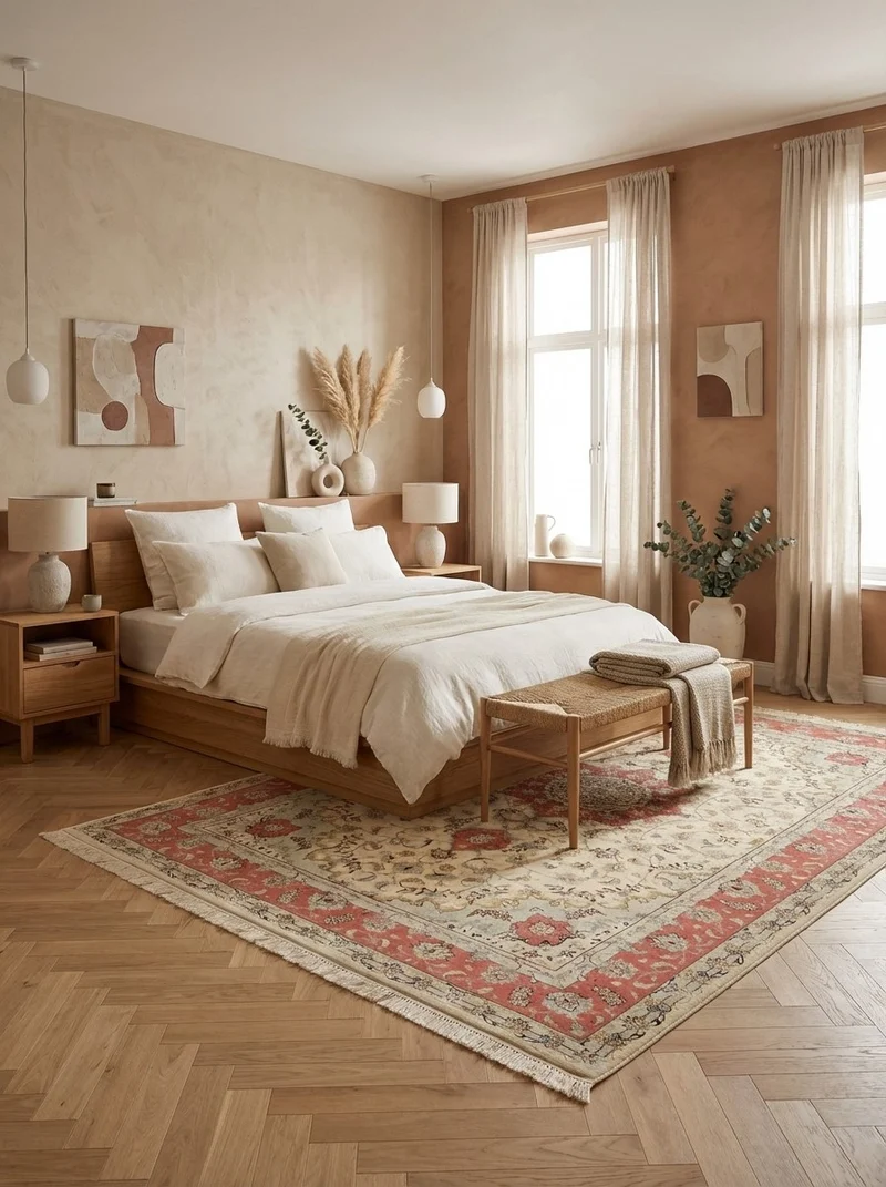 Tabriz 50 Raj · Handgeknüpft – Beige, 304x196 cm
