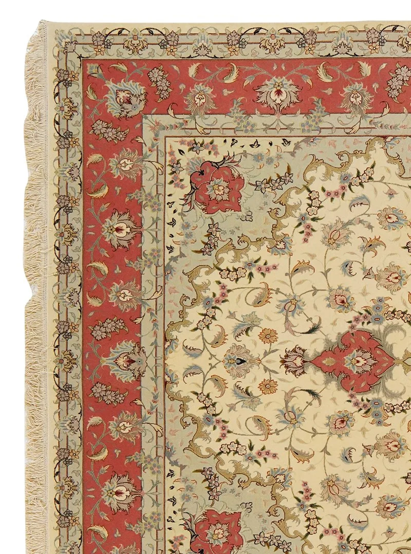 Tabriz 50 Raj · Handgeknüpft – Beige, 304x196 cm