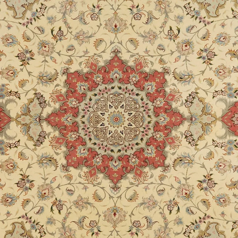 Tabriz 50 Raj · Handgeknüpft – Beige, 304x196 cm