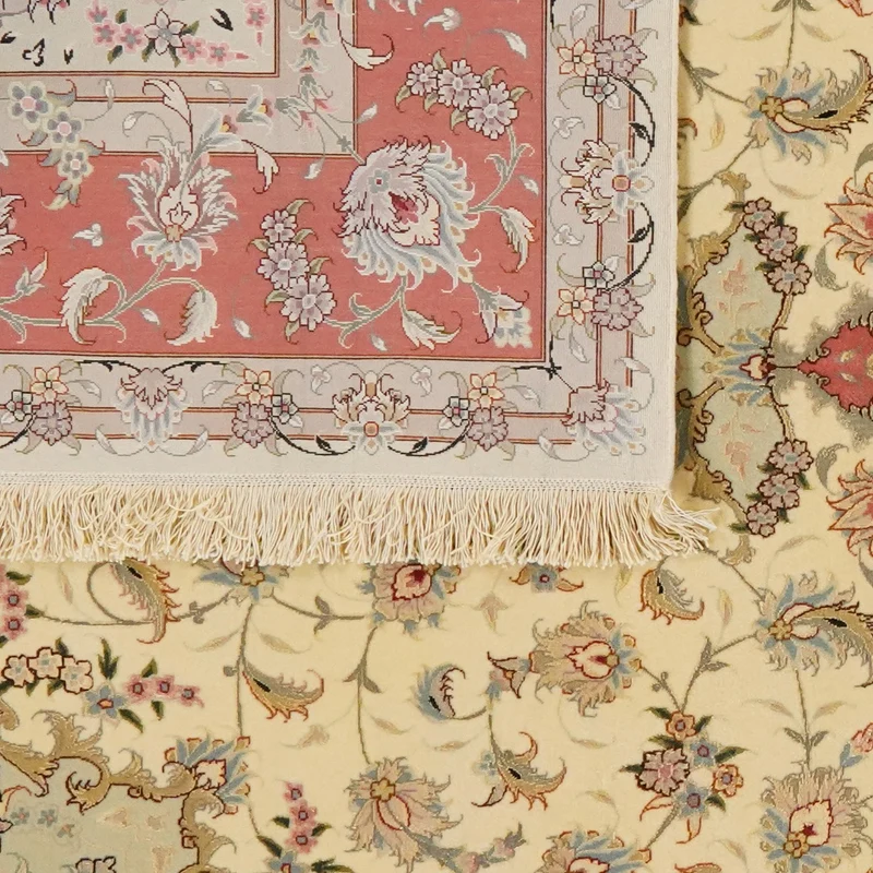 Tabriz 50 Raj · Handgeknüpft – Beige, 304x196 cm