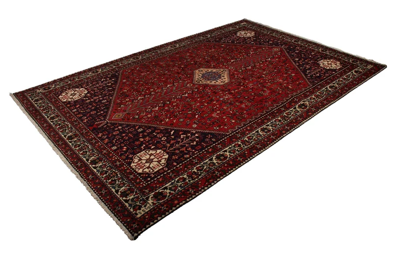 Abadeh · Handgeknüpft – Rot, 310x203 cm